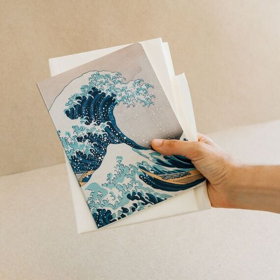 Zestaw 3 notesów A5 The Great Wave of Kanagawa - Hokusai- Zdjęcie 3
