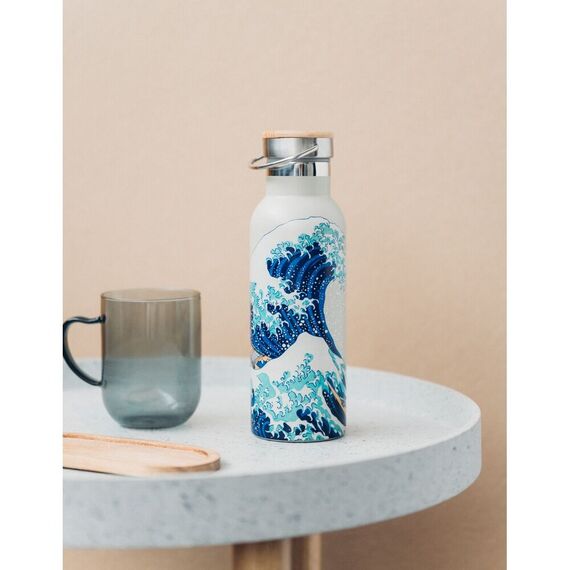 Butelka metalowa The Great Wave of Kanagawa Hokusai 500ml- Zdjęcie 3