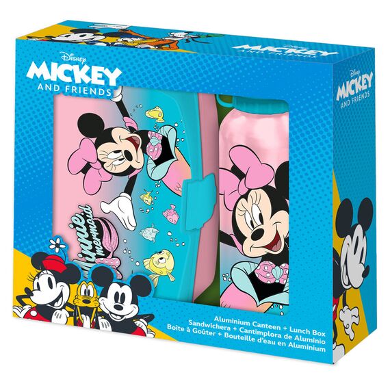 Pudełko śniadaniowe z butelką Disney - Minnie