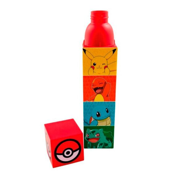 Butelka kwadratowa Pokemon - Starters 650ml- Zdjęcie 2