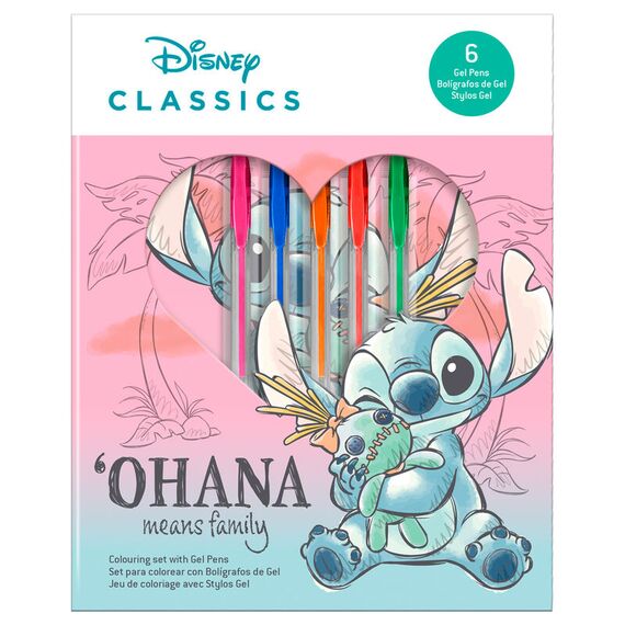 Notes z długopisami żelowymi Disney Stitch Ohana