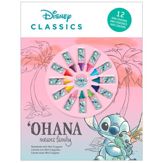 Notes Disney - Stitch Ohana (12 kredek w zestawie)