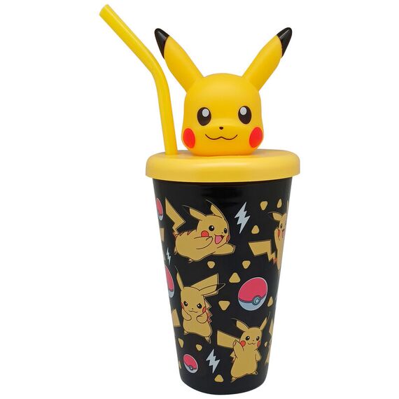 Kubek 3D ze słomką - Pikachu 500ml