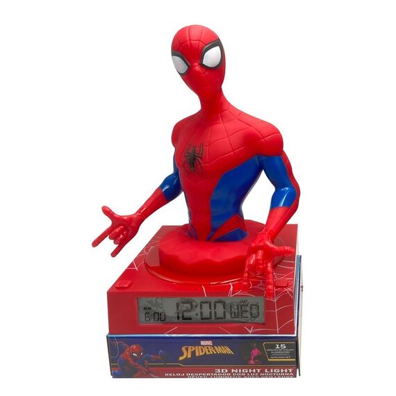 Lampka 3D z budzikiem Mavel - Spider-Man- Zdjęcie 2
