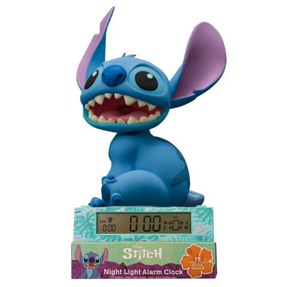 Lampka 3D z budzikiem Disney - Stitch