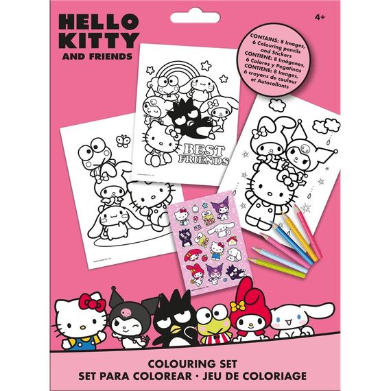 Zestaw do kolorowania Hello Kitty and Friends