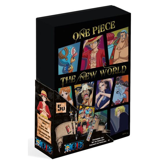 Zestaw przyborów szkolnych One Piece (5 elementów)- Zdjęcie 2