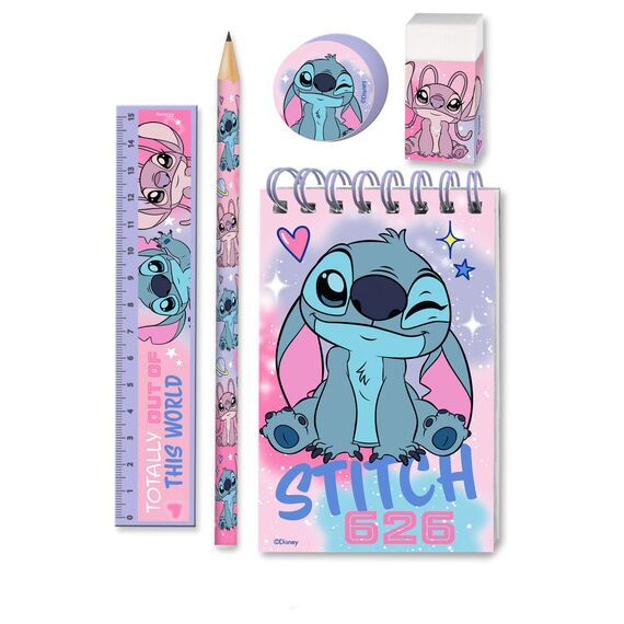 Zestaw przyborów Disney - Stitch (5 elementów)- Zdjęcie 2