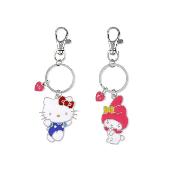 Zestaw 2 metalowych breloków Hello Kitty i Przyjaciele - Hello Kitty i My Melody- Zdjęcie 2