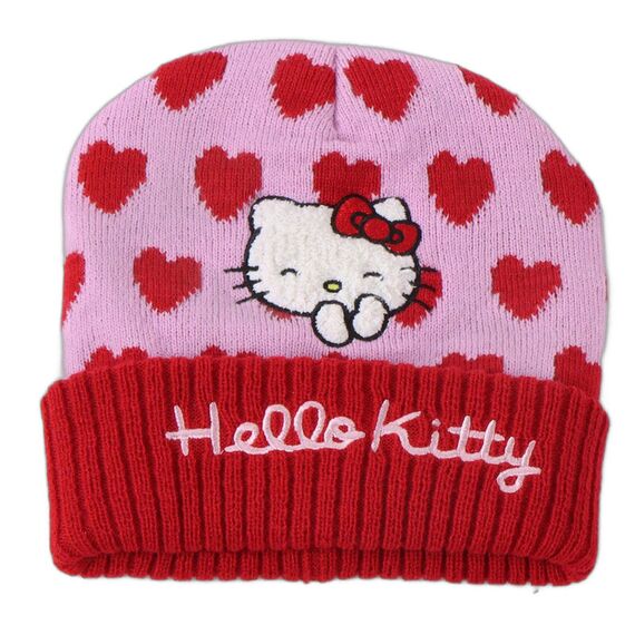 Zestaw zimowy dziecięcy Hello Kitty (czapka, szalik, rękawiczki)- Zdjęcie 2