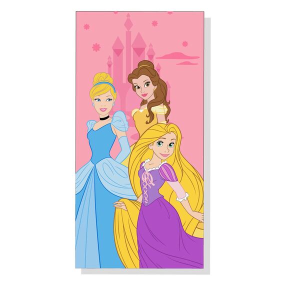 Ręcznik plażowy z mikrofibry Disney Księżncziki (70 x 140 cm)