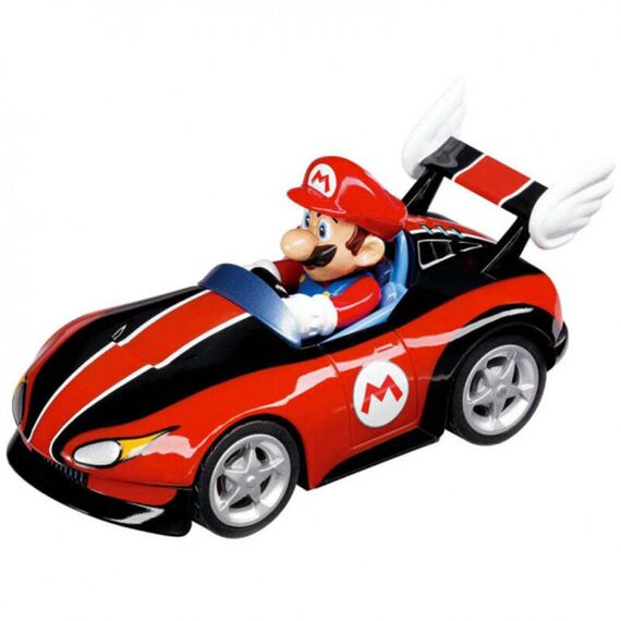 Zestaw 3 samochodzików z napędem Nintendo Mario Kart Pull & Speed 1/43- Zdjęcie 2