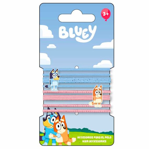 Zestaw 8 gumek do włosów Bluey