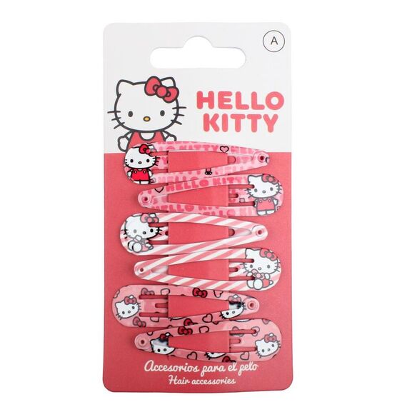 Zestaw 6 spinek do włosów Hello Kitty