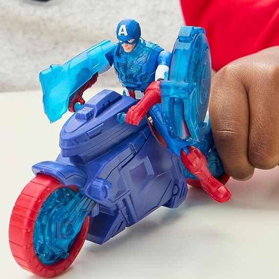 Model pojazdu Marvel z figurką - Motorbike Shield Tower (Kapitan Ameryka)- Zdjęcie 4