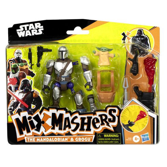 Zestaw figurek Star Wars Mix Mashers - The Mandalorian & Grogu Deluxe