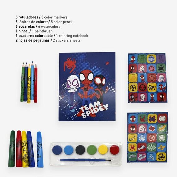 Zestaw przyborów Marvel - Spidey Backpack- Zdjęcie 3