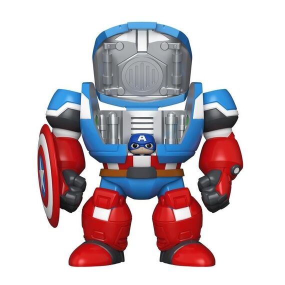 Figurka Marvel POP! Bitty Bots - Captain America Mech with Cap- Zdjęcie 3