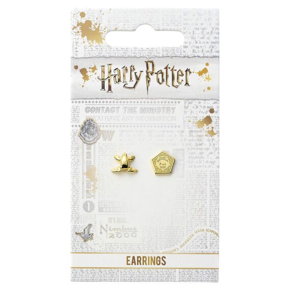 Kolczyki Harry Potter Czekoladowa żaba (pozłacane)- Zdjęcie 2