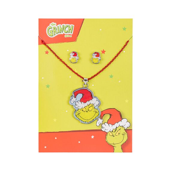 Zestaw kolczyki z naszyjnikiem The Grinch- Zdjęcie 4