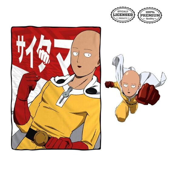 Koc One Punch Man - Saitama 114x152cm