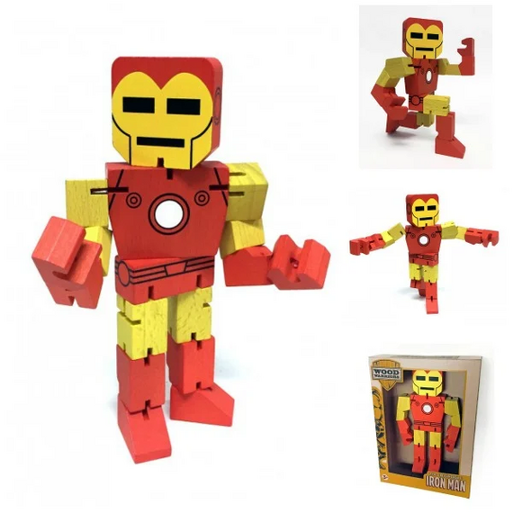 Figurka drewniana Marvel Wood Warriors - Iron Man (20 cm)
