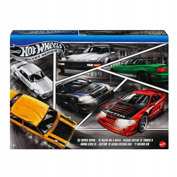 Zestaw 6 pojazdów Hot Wheels Silver Series 1/64 - Street of Japan (JBY77)- Zdjęcie 2