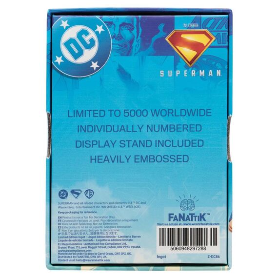 Sztabka DC Superman 2025 - Last son of Krypton (Limited Edition Ingot)- Zdjęcie 4