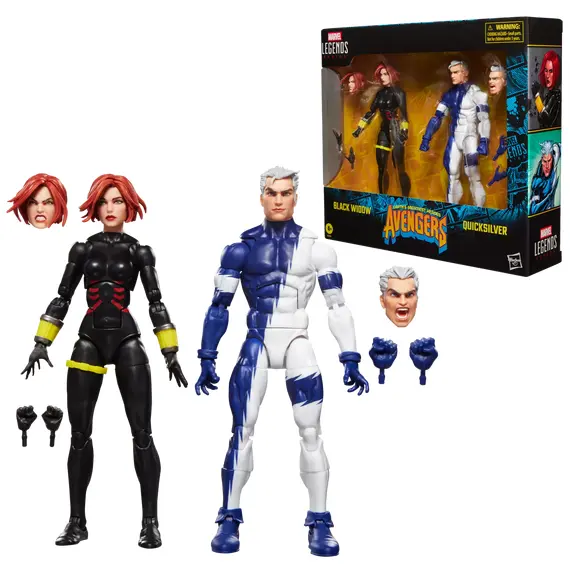 Zestaw figurek Marvel Legends (Avengers) - Black Widow & Quicksilver