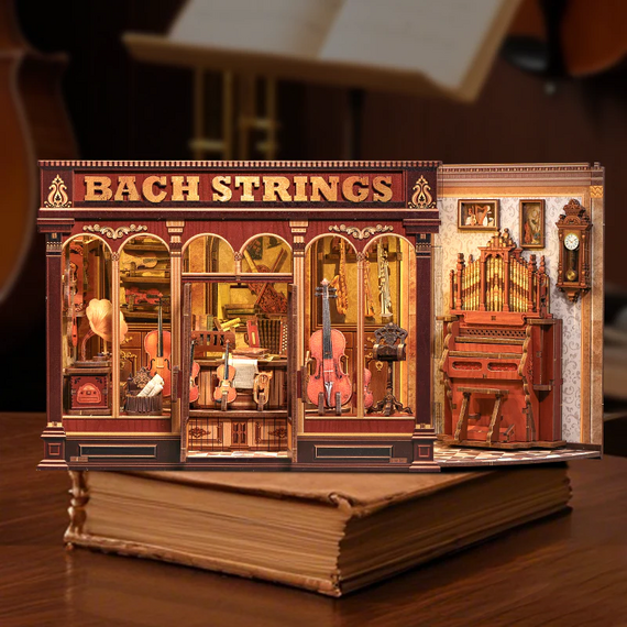Model do sklejania Miniature House - Bach Strings (285 elementów + LED)