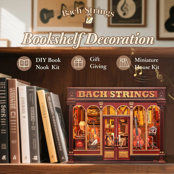 Model do sklejania Miniature House - Bach Strings (285 elementów + LED)- Zdjęcie 5