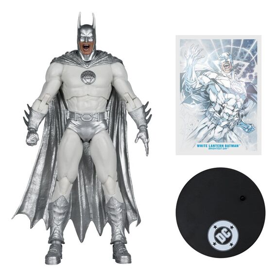 Figurka DC Multiverse (Brightest Day) - White Lantern Batman (Red Platinum Edition)- Zdjęcie 6