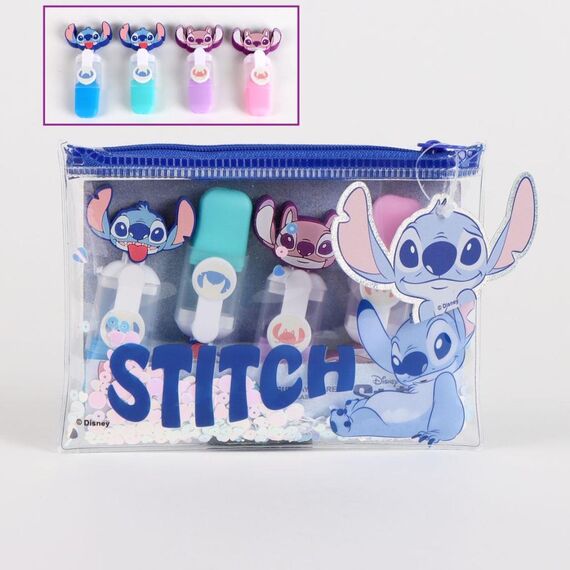 Zestaw 4 mini zakreślaczy Disney Stitch