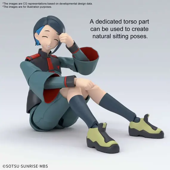 Figurka do złożenia Mobile Suit Gundam Figure-rise Standard - Nika Nanaura- Zdjęcie 3