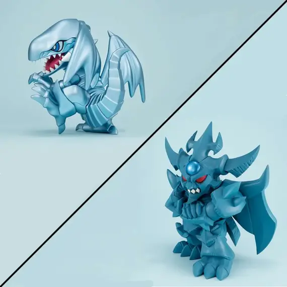 Zestaw 2 figurek Yu-Gi-Oh! Megatoon - Blue Eyes White Dragon & Obelisk the Tormentor (z bonusem)- Zdjęcie 3