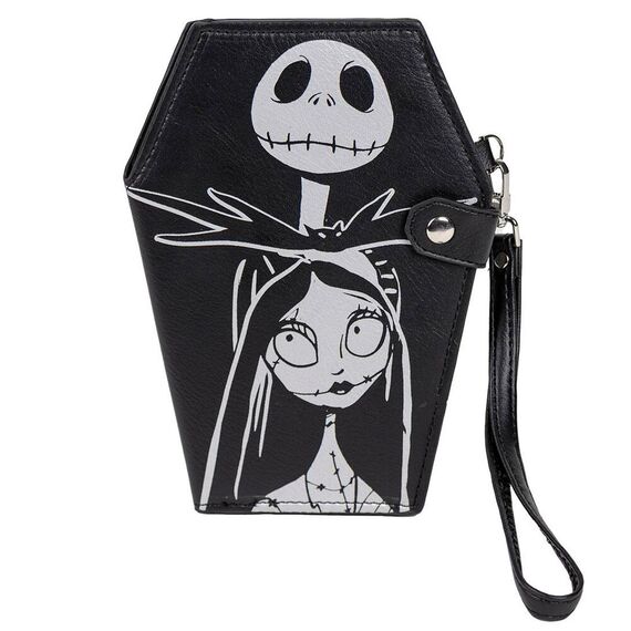 Portfel ze sztucznej skóry Miasteczko Halloween - Jack i Sally