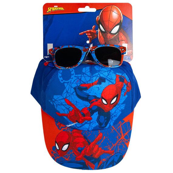 Zestaw czapka z daszkiem z okularami przeciwsłonecznymi Marvel Spider-Man