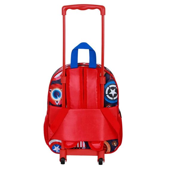 Plecak 3D na kółkach Marvel Captain America Patriot 34 cm- Zdjęcie 3