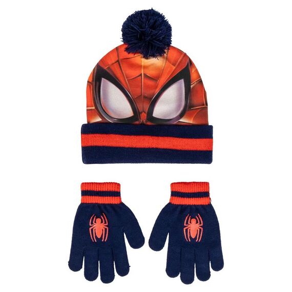 Zestaw czapka zimowa z rękawiczkami Marvel Spider-Man