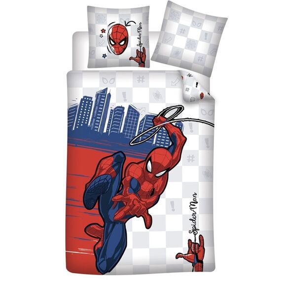 Komplet poszewek na pościel z bawełny Marvel Spider-Man