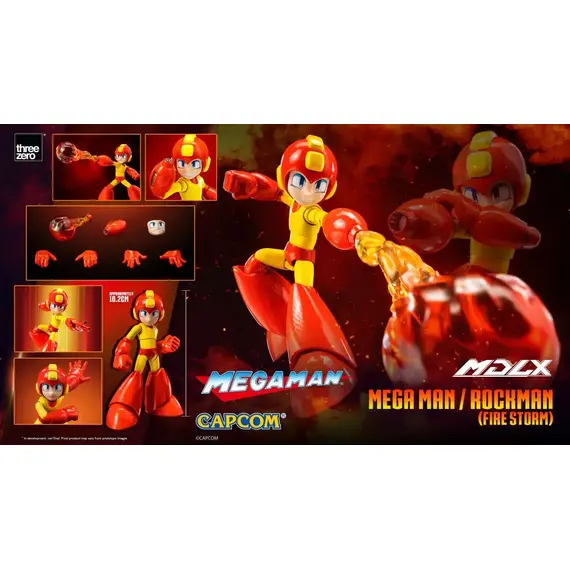 Figurka Mega Man MDLX - Mega Man (Fire Storm)