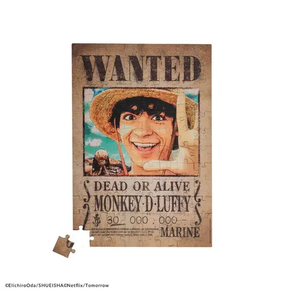 Puzzle magnetyczne One Piece (Netflix) - Wanted Luffy (96 elementów)