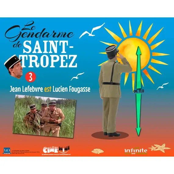 Mini figurka Żandarm z St. Tropez (1964) - Lucien Fougasse- Zdjęcie 3