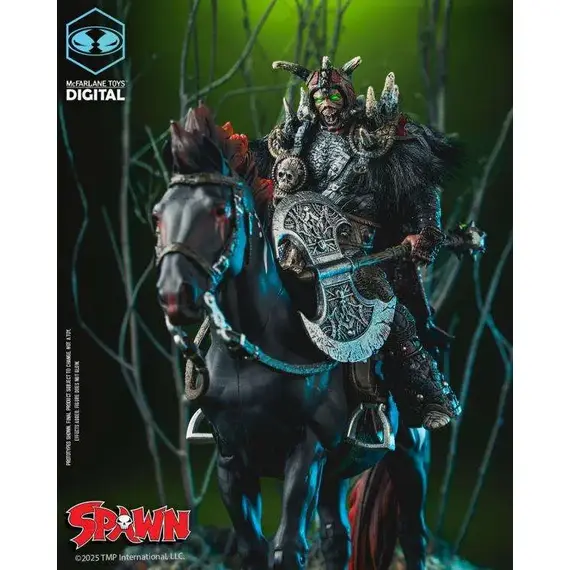 Zestaw 2 figurek Spawn: The Dark Ages McFarlane Toys Digital - Bloodaxe with Horse- Zdjęcie 3