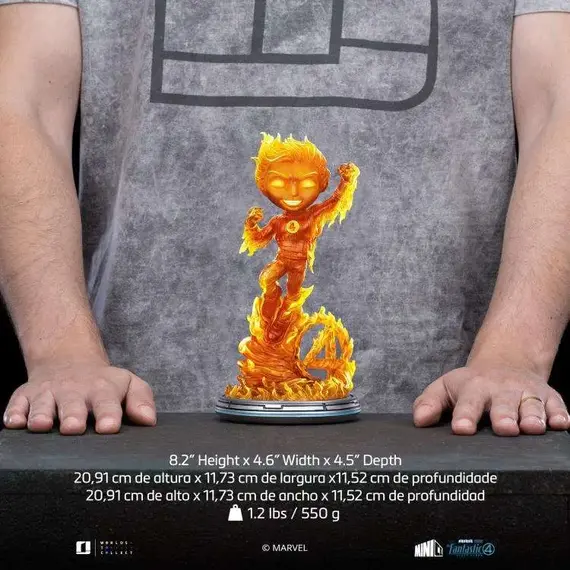 Figurka Marvel Fantastic Four: First Steps Mini Co. - Human Torch- Zdjęcie 4