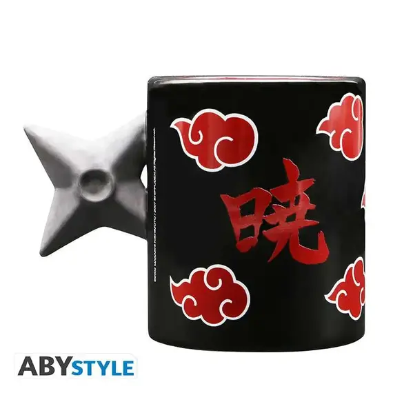 Duży kubek 3D Naruto Shippuden - Akatsuki Shuriken (460 ml)- Zdjęcie 3