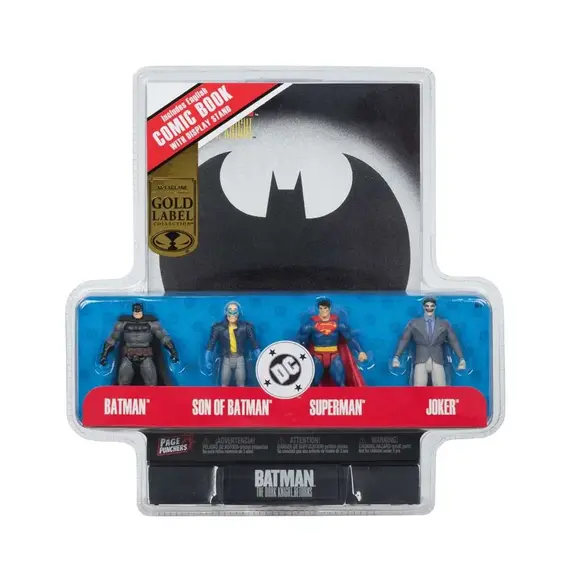 Zestaw 4 figurek z komiksem DC Direct (Dark Knight Returns) [Gold Label]