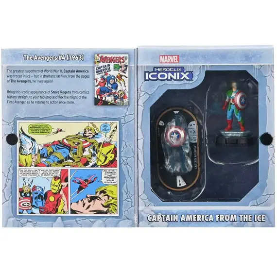 Zestaw 2 figurek Marvel HeroClix Iconix - Captain America from the Ice- Zdjęcie 5