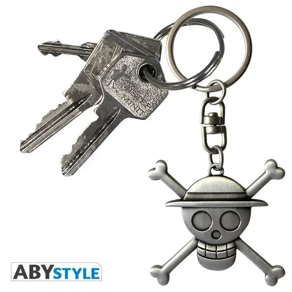 Brelok z metalu 3D One Piece - Jolly Roger- Zdjęcie 3