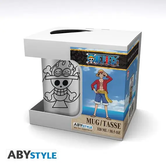 Kubek metalowy z karabińczykiem One Piece - Portgas D. Ace Skull- Zdjęcie 4